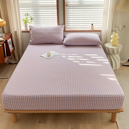 91家纺网 家纺一手货源 找家纺 （总）启程家纺 2026新款全棉A类水洗棉多规格四件套单品-单床笠