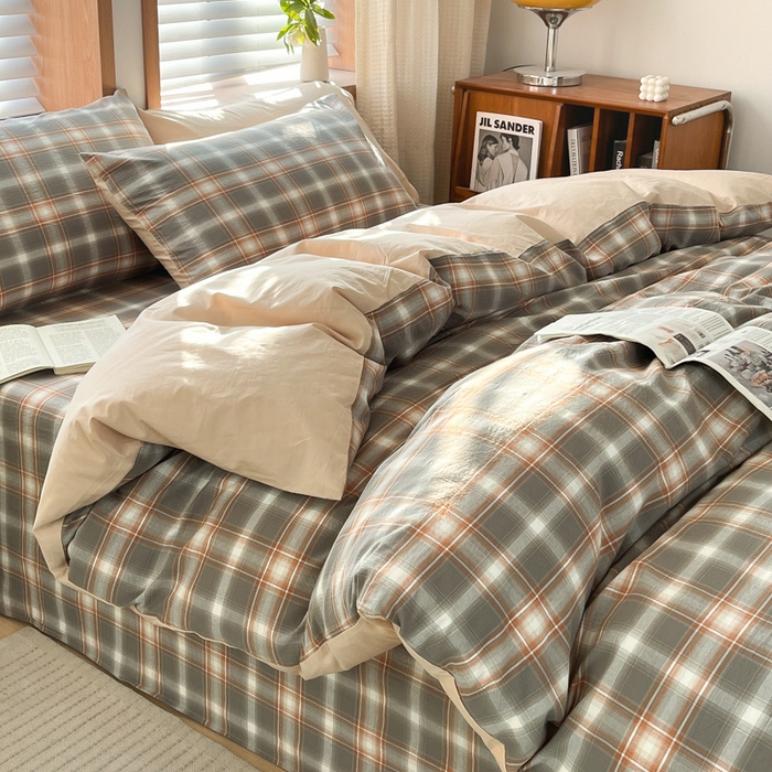 91家纺网 家纺一手货源 找家纺 启程家纺 2026新款全棉A类水洗棉多规格四件套单品-四件套 诺卡