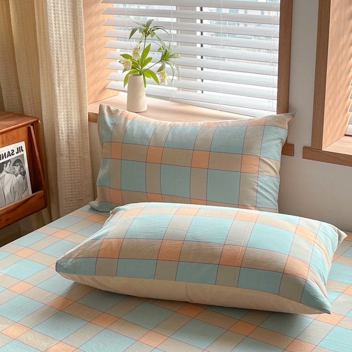 91家纺网 家纺一手货源 找家纺 （总）启程家纺 2026新款全棉A类水洗棉多规格四件套单品-单枕套