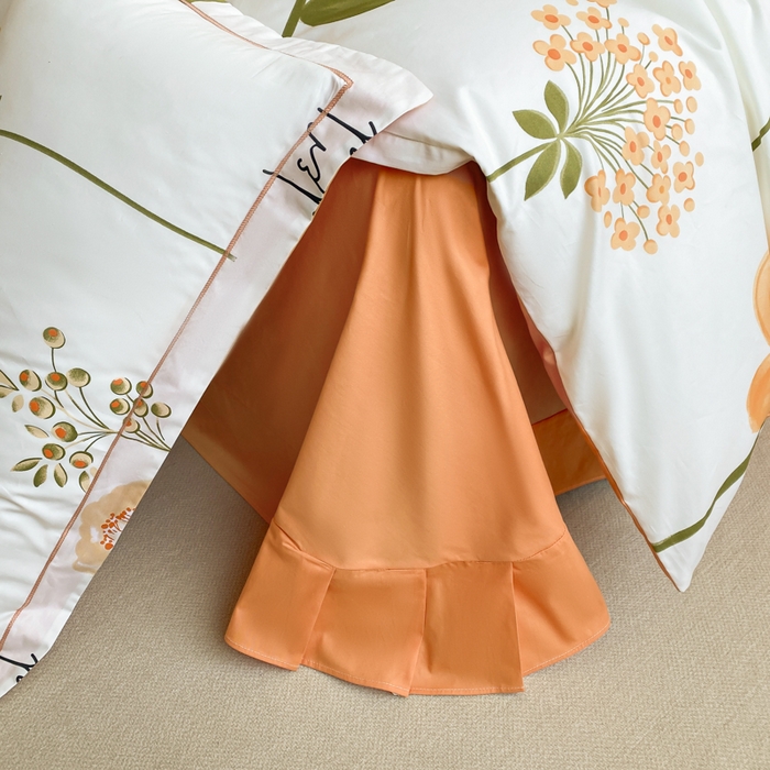 91家纺网 家纺一手货源 找家纺 格里芬家纺 2025新款全棉四件套13376纯棉印花四件套 桔然之间