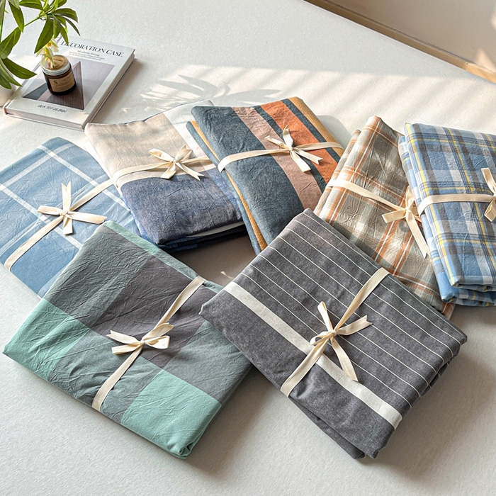 91家纺网 家纺一手货源 找家纺 （总）启程家纺 2026新款全棉A类水洗棉多规格四件套单品-单被套