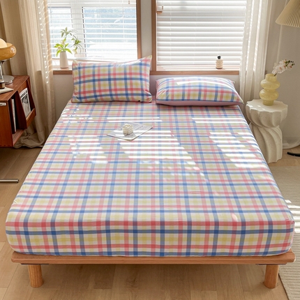 91家纺网 家纺一手货源 找家纺 （总）启程家纺 2026新款全棉A类水洗棉多规格四件套单品-单床笠