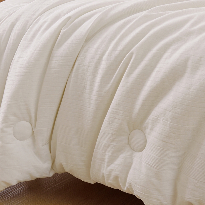 91家纺网 家纺一手货源 找家纺 启优家纺 2024新款全棉羽丝绒被子 白色