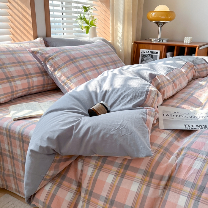 91家纺网 家纺一手货源 找家纺 启程家纺 2026新款全棉A类水洗棉多规格四件套单品-四件套 莫妮玉