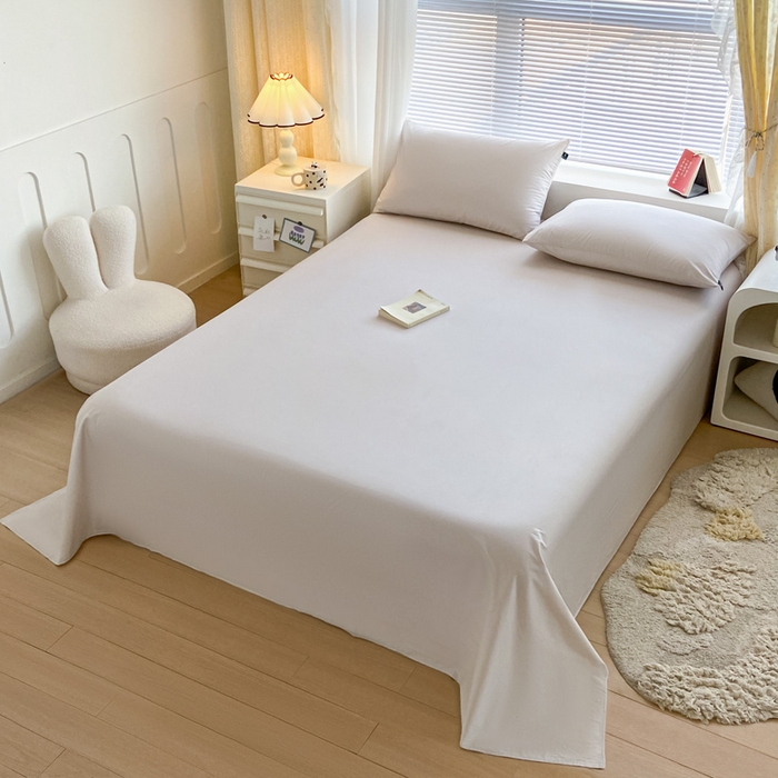 91家纺网 家纺一手货源 找家纺 涵宸家纺 2024新款40支全棉米兰系列-单床单 床单-土灰