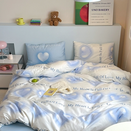 91家纺网 家纺一手货源 找家纺 （总）桃喜 2024新款春夏新品全棉混搭时尚休闲印花系列套件-系列2