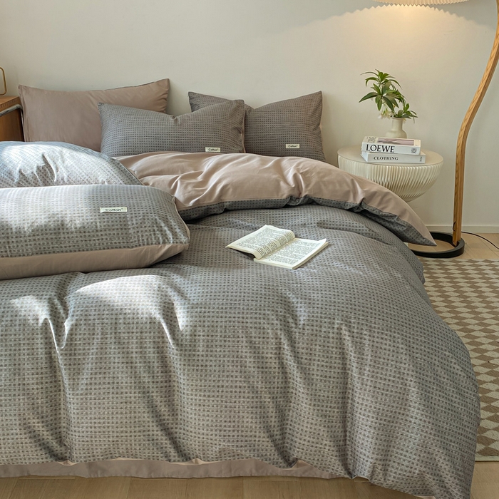 91家纺网 家纺一手货源 找家纺 涵宸家纺 2024新款40支全棉赛迪印花款四件套 麦克