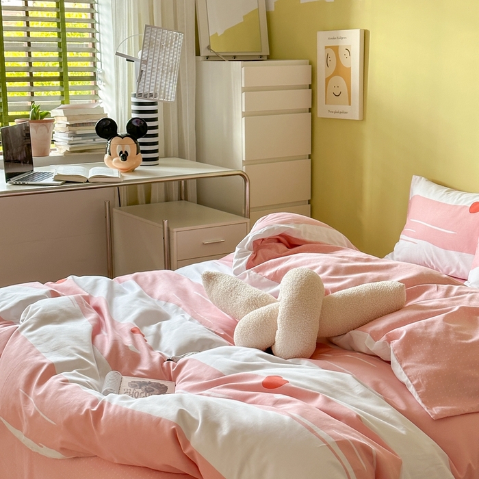 91家纺网 家纺一手货源 找家纺 时年家纺 2024新款 热爱生活·全棉系列第四期（充值会员优惠5元） 心动-粉