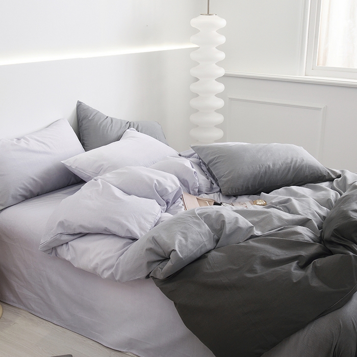 91家纺网 家纺一手货源 找家纺 启优家纺 2024新款全棉13070四件套 秘境-灰