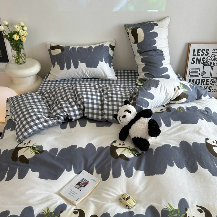 91家纺网 家纺一手货源 找家纺 时年家纺 2024新款 热爱生活·全棉系列第四期（充值会员优惠5元） 熊猫小胖