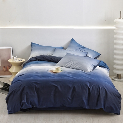 启优家纺 2024新款全棉13070四件套 密境-黑