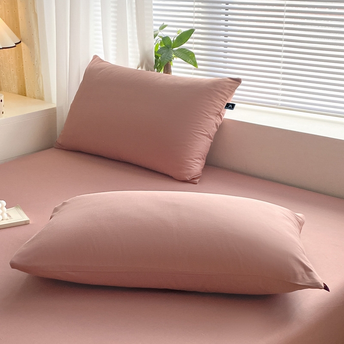 91家纺网 家纺一手货源 找家纺 涵宸家纺 2024新款40支全棉米兰系列-单枕套 枕套-豆其