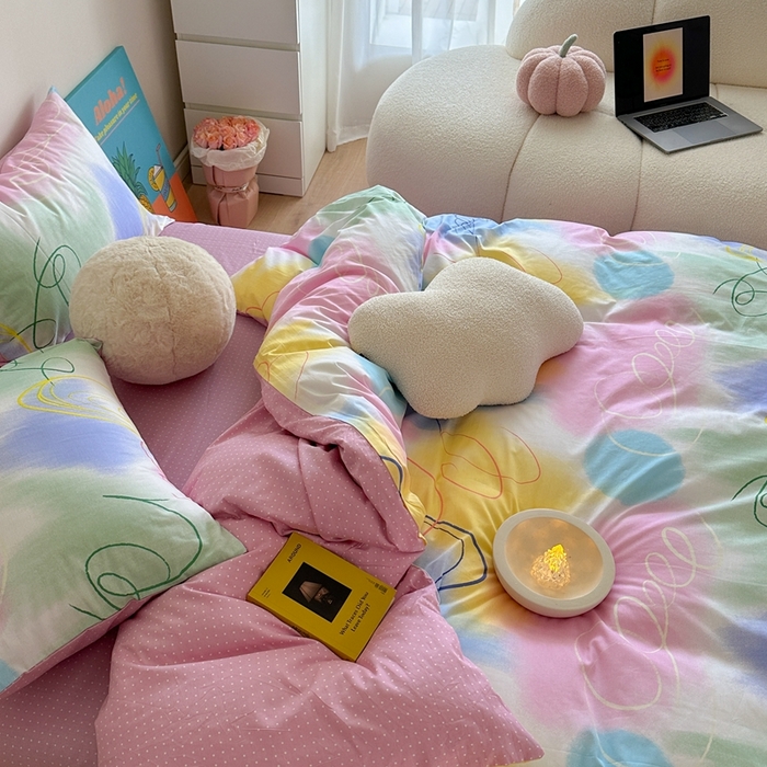 91家纺网 家纺一手货源 找家纺 时年家纺 2024新款 热爱生活·全棉系列第四期（充值会员优惠5元） 多彩