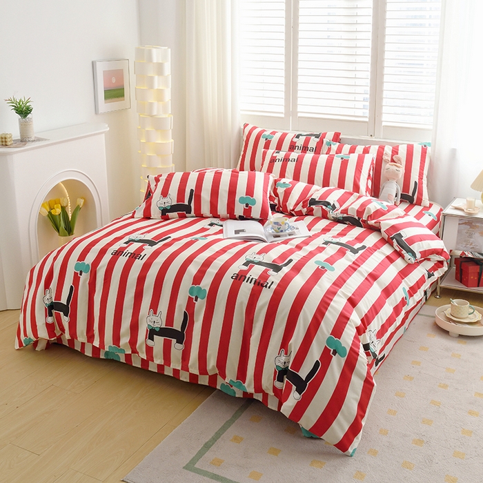 91家纺网 家纺一手货源 找家纺 启优家纺 2024新款全棉13070四件套 米莉