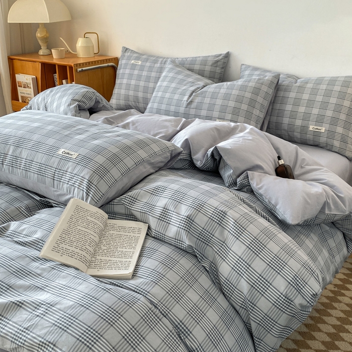 91家纺网 家纺一手货源 找家纺 涵宸家纺 2024新款40支全棉赛迪印花款四件套 路易斯