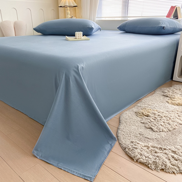 91家纺网 家纺一手货源 找家纺 涵宸家纺 2024新款40支全棉米兰系列-单床单 床单-湖兰