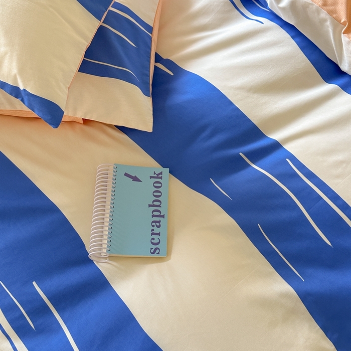 91家纺网 家纺一手货源 找家纺 时年家纺 2024新款 热爱生活·全棉系列第四期（充值会员优惠5元） 心动-蓝