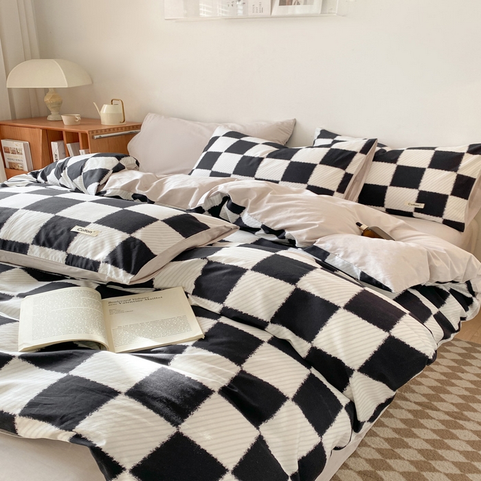 91家纺网 家纺一手货源 找家纺 涵宸家纺 2024新款40支全棉赛迪印花款四件套 格林