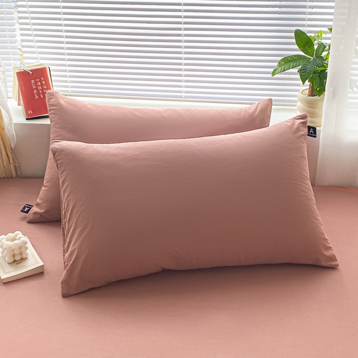 91家纺网 家纺一手货源 找家纺 涵宸家纺 2024新款40支全棉米兰系列-单枕套 枕套-豆其