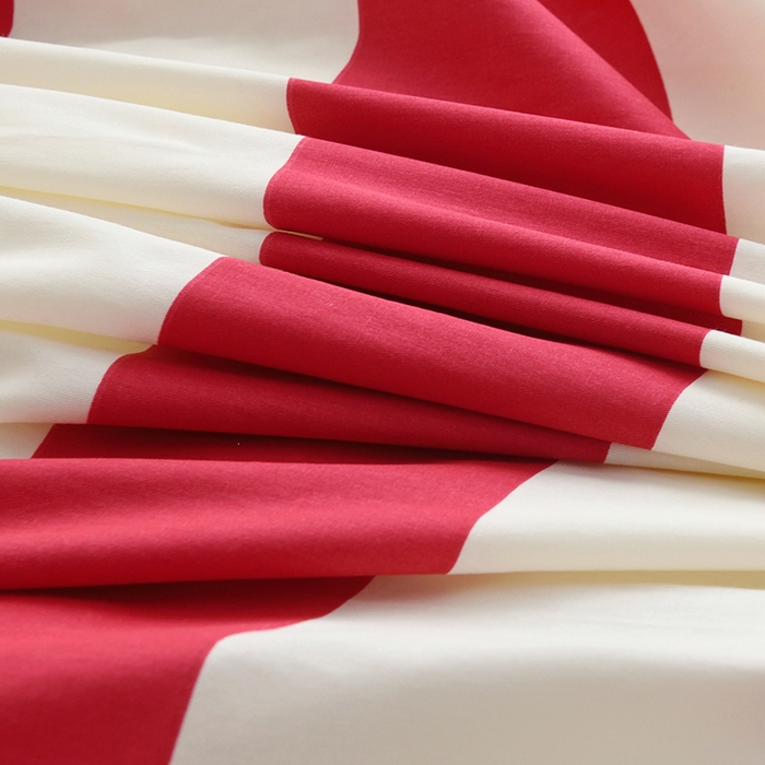 91家纺网 家纺一手货源 找家纺 启优家纺 2024新款全棉13070四件套 林西-红