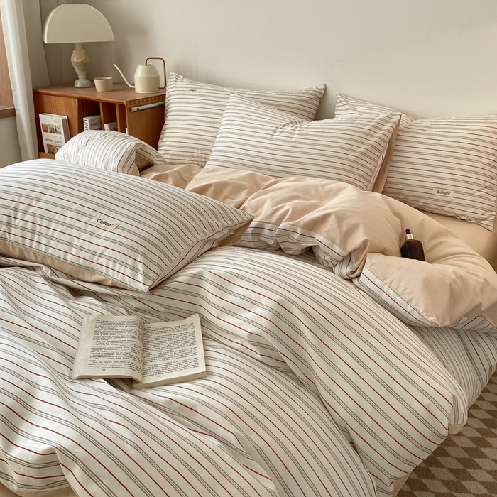 91家纺网 家纺一手货源 找家纺 涵宸家纺 2024新款40支全棉赛迪印花款四件套 威廉