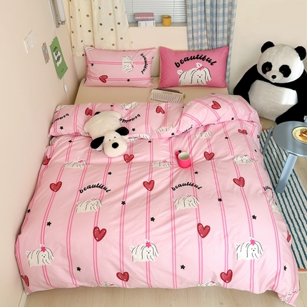 桃喜 2024新款春夏新品全棉混搭时尚休闲印花系列套件-系列1 马尔济斯