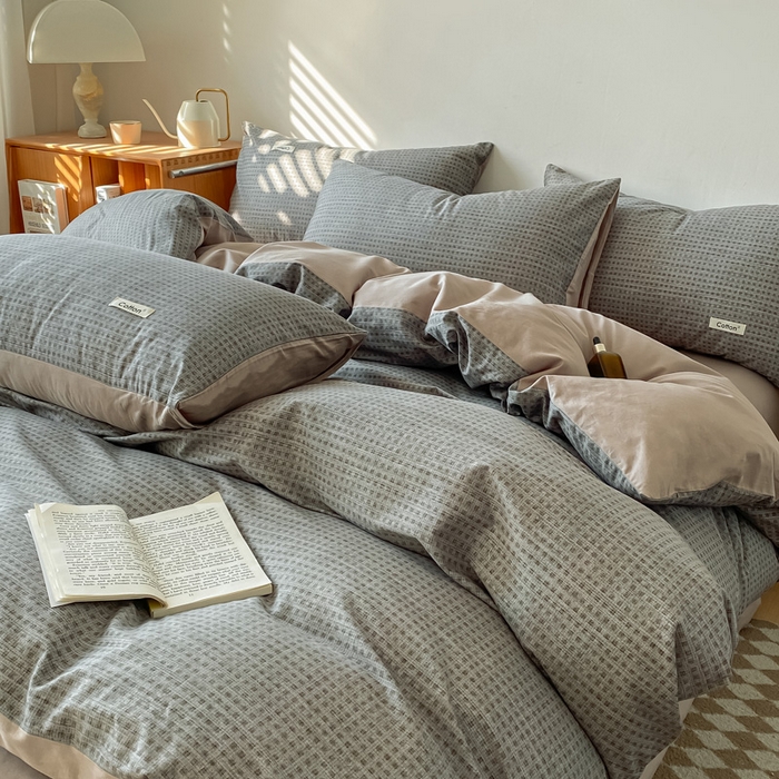 91家纺网 家纺一手货源 找家纺 涵宸家纺 2024新款40支全棉赛迪印花款四件套 麦克