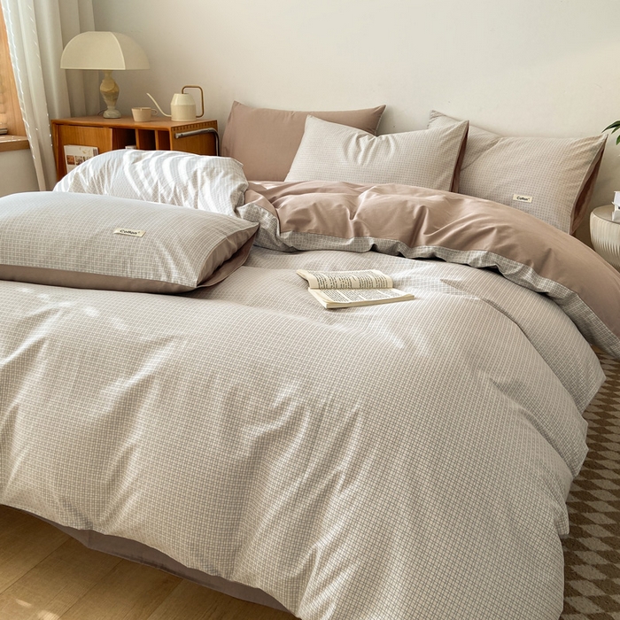 91家纺网 家纺一手货源 找家纺 涵宸家纺 2024新款40支全棉赛迪印花款四件套 米路