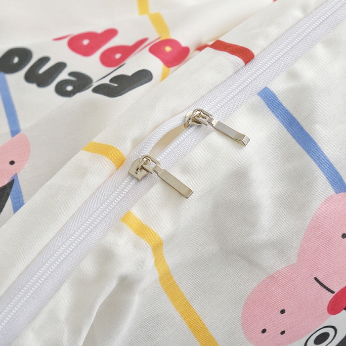 91家纺网 家纺一手货源 找家纺 启优家纺 2024新款全棉13070四件套 法豆