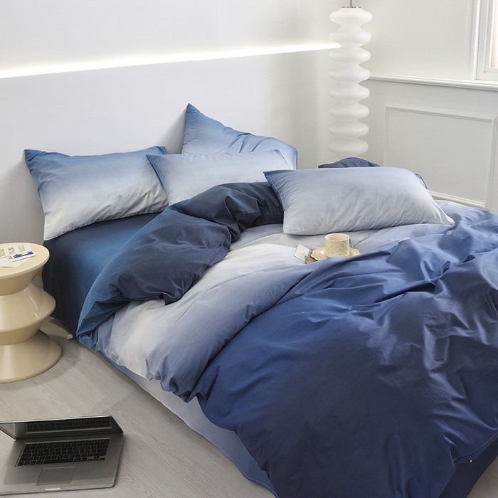 91家纺网 家纺一手货源 找家纺 启优家纺 2024新款全棉13070四件套 密境-黑