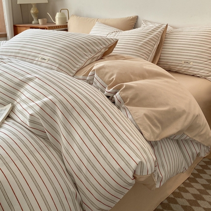 91家纺网 家纺一手货源 找家纺 涵宸家纺 2024新款40支全棉赛迪印花款四件套 威廉