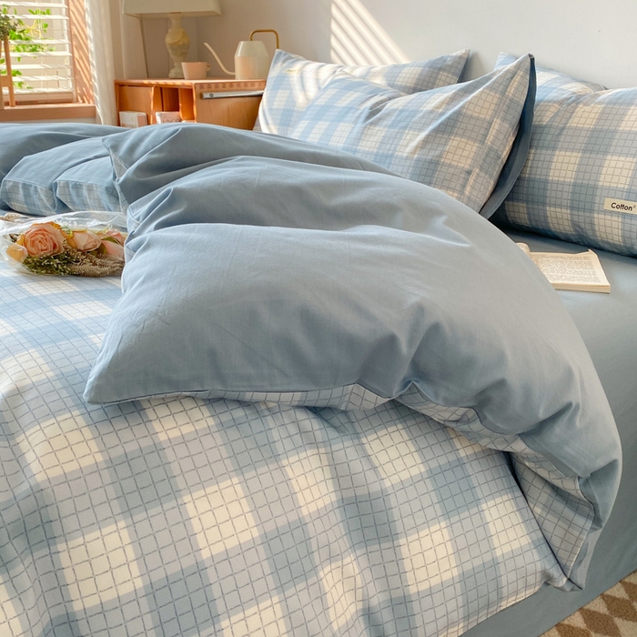 91家纺网 家纺一手货源 找家纺 涵宸家纺 2024新款40支全棉赛迪印花款四件套 凯利