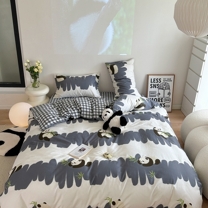 91家纺网 家纺一手货源 找家纺 时年家纺 2024新款 热爱生活·全棉系列第四期（充值会员优惠5元） 熊猫小胖