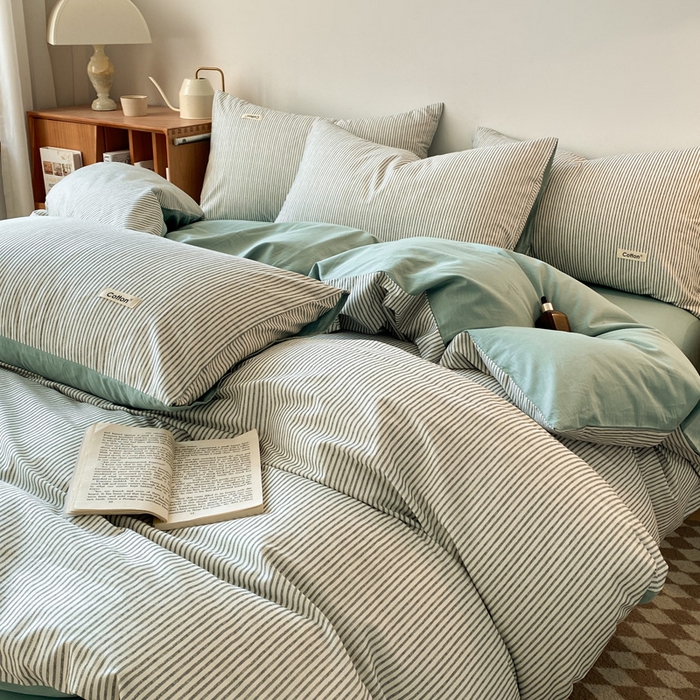 91家纺网 家纺一手货源 找家纺 涵宸家纺 2024新款40支全棉赛迪印花款四件套 雨果