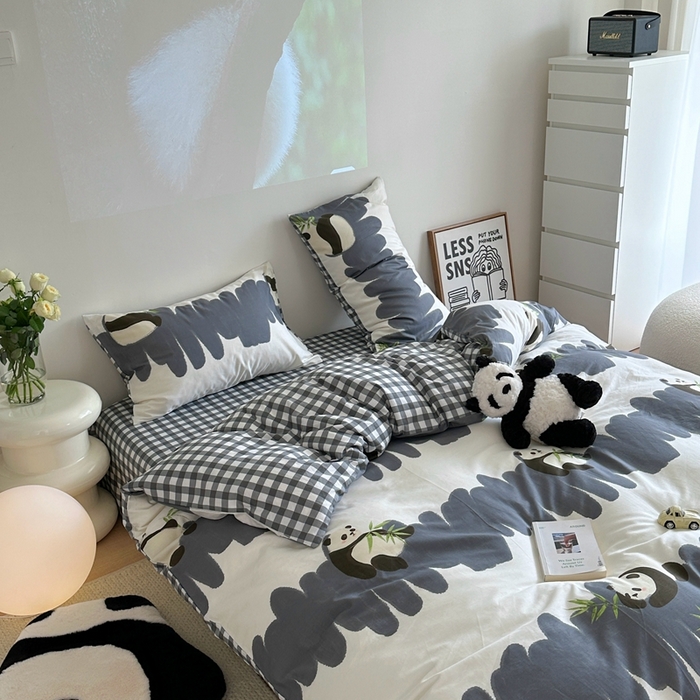 91家纺网 家纺一手货源 找家纺 时年家纺 2024新款 热爱生活·全棉系列第四期（充值会员优惠5元） 熊猫小胖