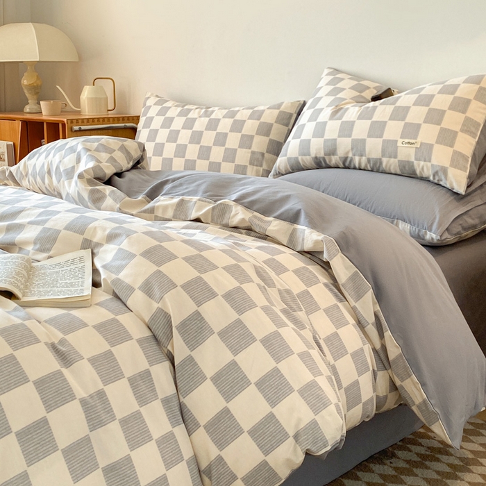 91家纺网 家纺一手货源 找家纺 涵宸家纺 2024新款40支全棉赛迪印花款四件套 科林