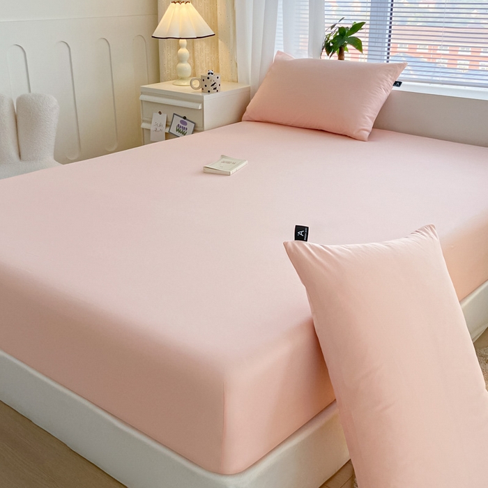 91家纺网 家纺一手货源 找家纺 涵宸家纺 2024新款40支全棉米兰系列-单枕套 枕套-烟粉