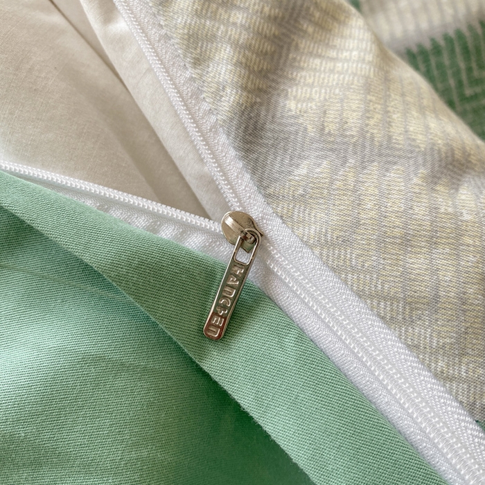 91家纺网 家纺一手货源 找家纺 涵宸家纺 2024新款40支全棉赛迪印花款四件套 南希-绿