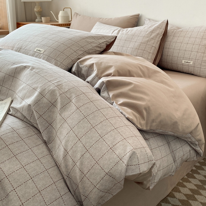 91家纺网 家纺一手货源 找家纺 涵宸家纺 2024新款40支全棉赛迪印花款四件套 马利