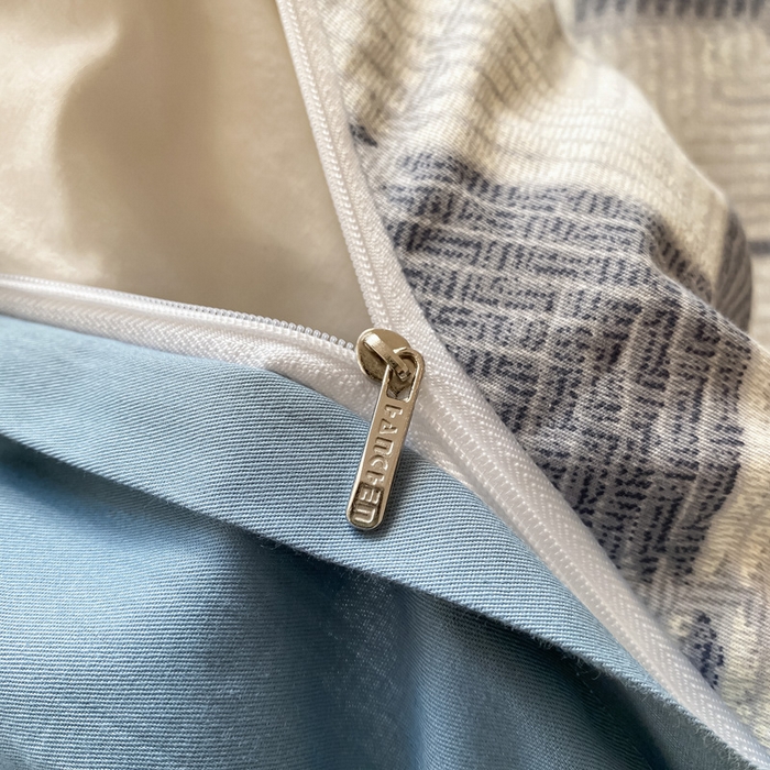 91家纺网 家纺一手货源 找家纺 涵宸家纺 2024新款40支全棉赛迪印花款四件套 南希-兰