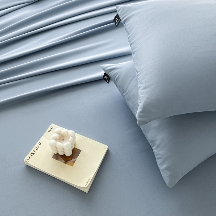 91家纺网 家纺一手货源 找家纺 涵宸家纺 2024新款40支全棉米兰系列-单床单 床单-湖兰