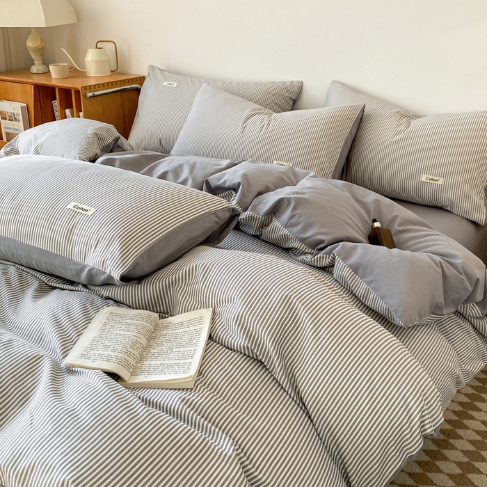 91家纺网 家纺一手货源 找家纺 涵宸家纺 2024新款40支全棉赛迪印花款四件套 马丁