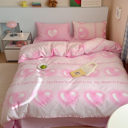 91家纺网 家纺一手货源 找家纺 （总）桃喜 2024新款春夏新品全棉混搭时尚休闲印花系列套件-系列2