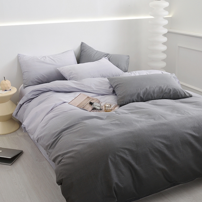 91家纺网 家纺一手货源 找家纺 启优家纺 2024新款全棉13070四件套 秘境-灰