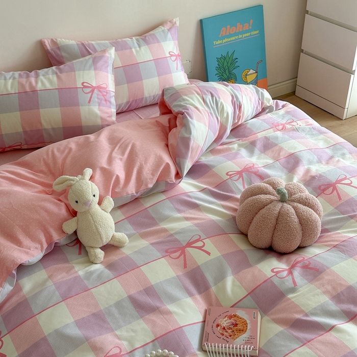 91家纺网 家纺一手货源 找家纺 时年家纺 2024新款 热爱生活·全棉系列第四期（充值会员优惠5元） 蝴蝶结