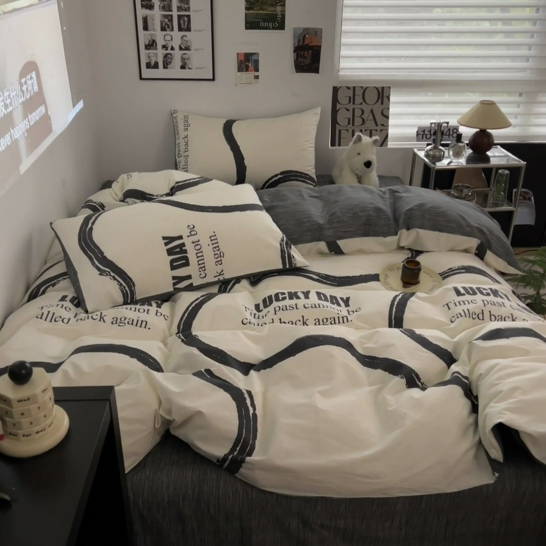 91家纺网 家纺一手货源 找家纺 吉象家纺 2025新款全棉印花四件套 凯文