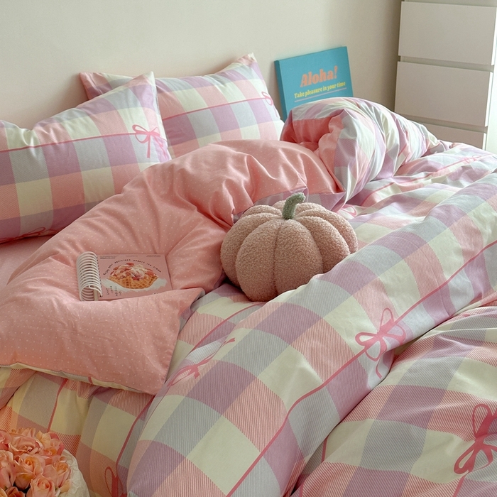 91家纺网 家纺一手货源 找家纺 时年家纺 2024新款 热爱生活·全棉系列第四期（充值会员优惠5元） 蝴蝶结