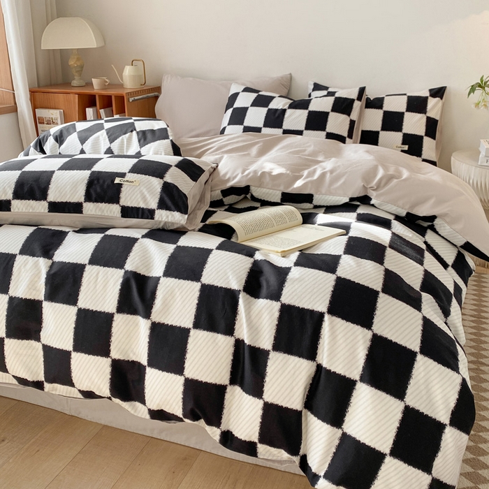 91家纺网 家纺一手货源 找家纺 涵宸家纺 2024新款40支全棉赛迪印花款四件套 格林