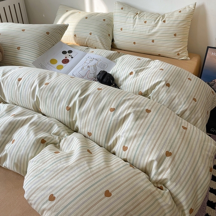 91家纺网 家纺一手货源 找家纺 （总）瑞莱 2024新款13372时尚博主ins风全棉印花四件套