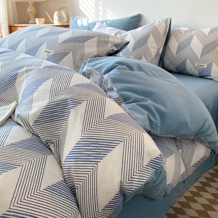 91家纺网 家纺一手货源 找家纺 （总）涵宸家纺 2024新款40支全棉赛迪印花款四件套